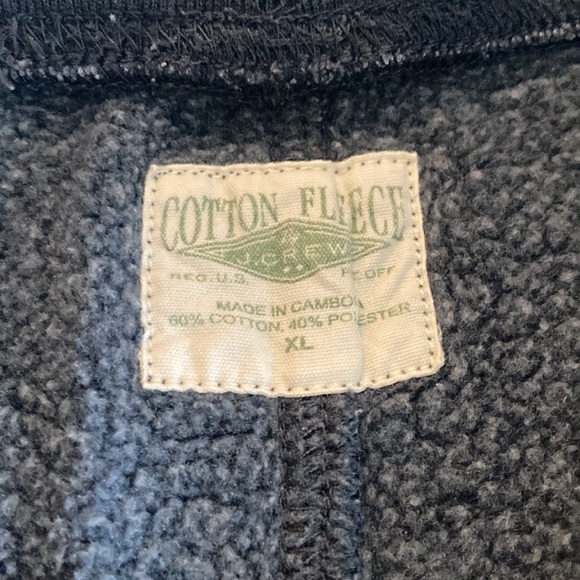 J. Crew Navy Blue Drawstring Sweat Shorts w/ Pockets - Sz XL - Picture 5 of 7